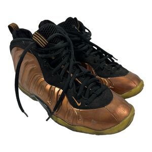 Nike Air Foamposite Little Posite One Copper Sneakers 644791-004 Size 5Y *Worn*